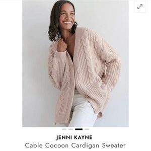 Jenni Kayne Blush Cable Knit Cardigan